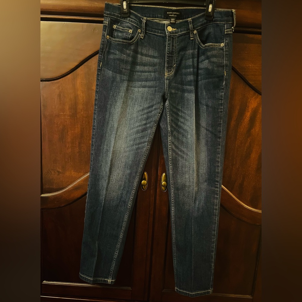 Banana Republic Factory Dark Wash Straight Leg Jeans
